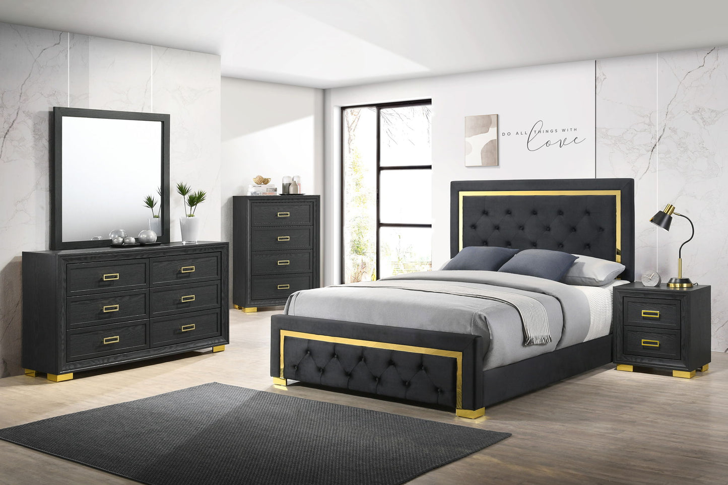 Pepe - Queen Bed - Black