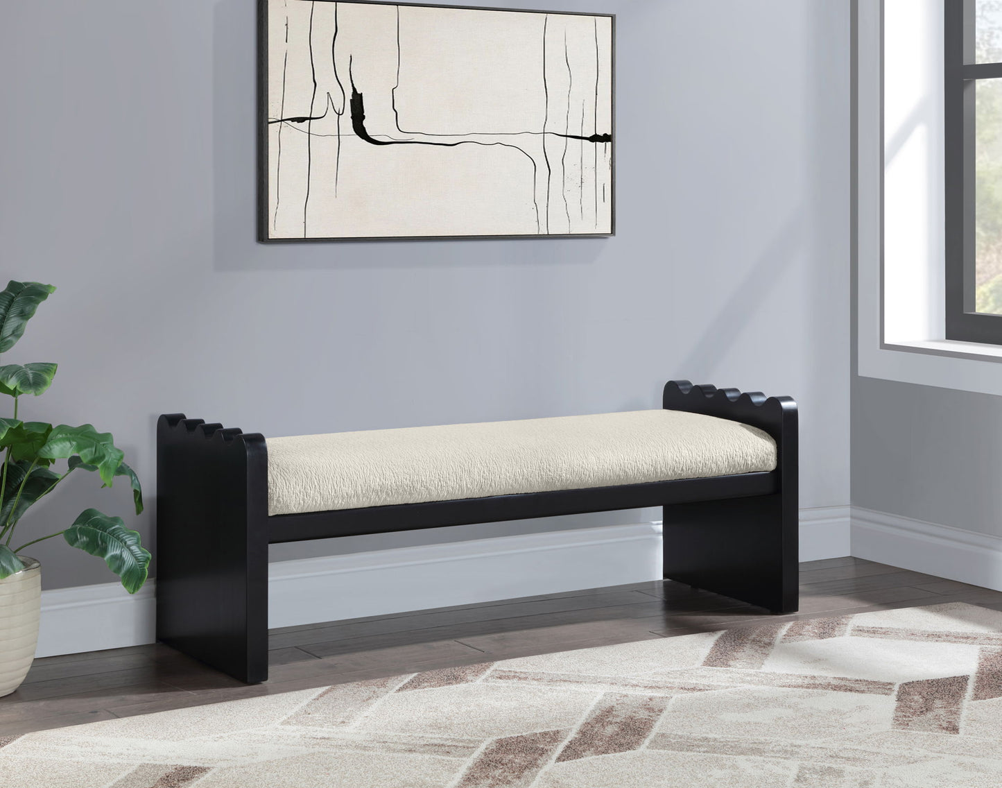 Sonia - Bench With Black Base