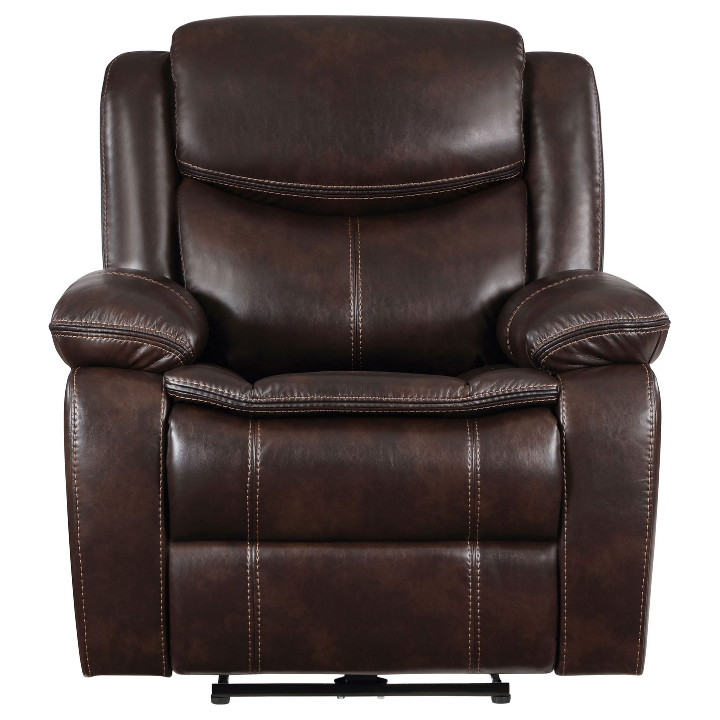 Salerno - Upholstered Power Recliner Chair With USB Charging - Dark Brown