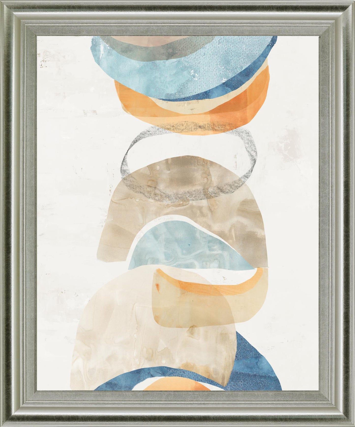 Stacked Aurora - 28" x 34" Framed Wall Art