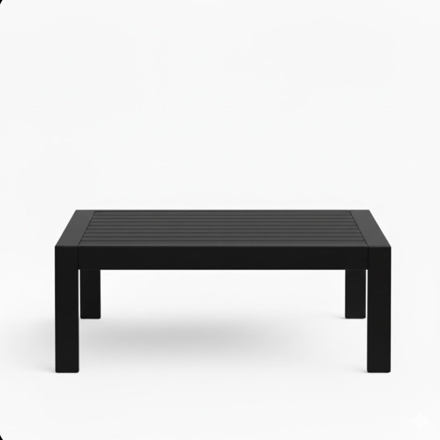 All-Weather Outdoor Coffee Table With Wood-Look Top