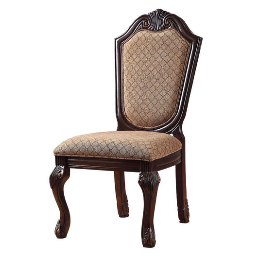 Chateau De Ville - Side Chair (Set of 2) - Fabric & Espresso