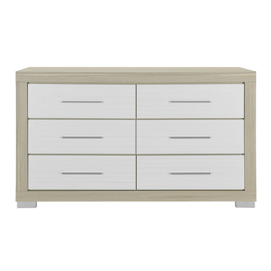 Elsa - 2 Toned And Dresser With Bar Handle And Construction