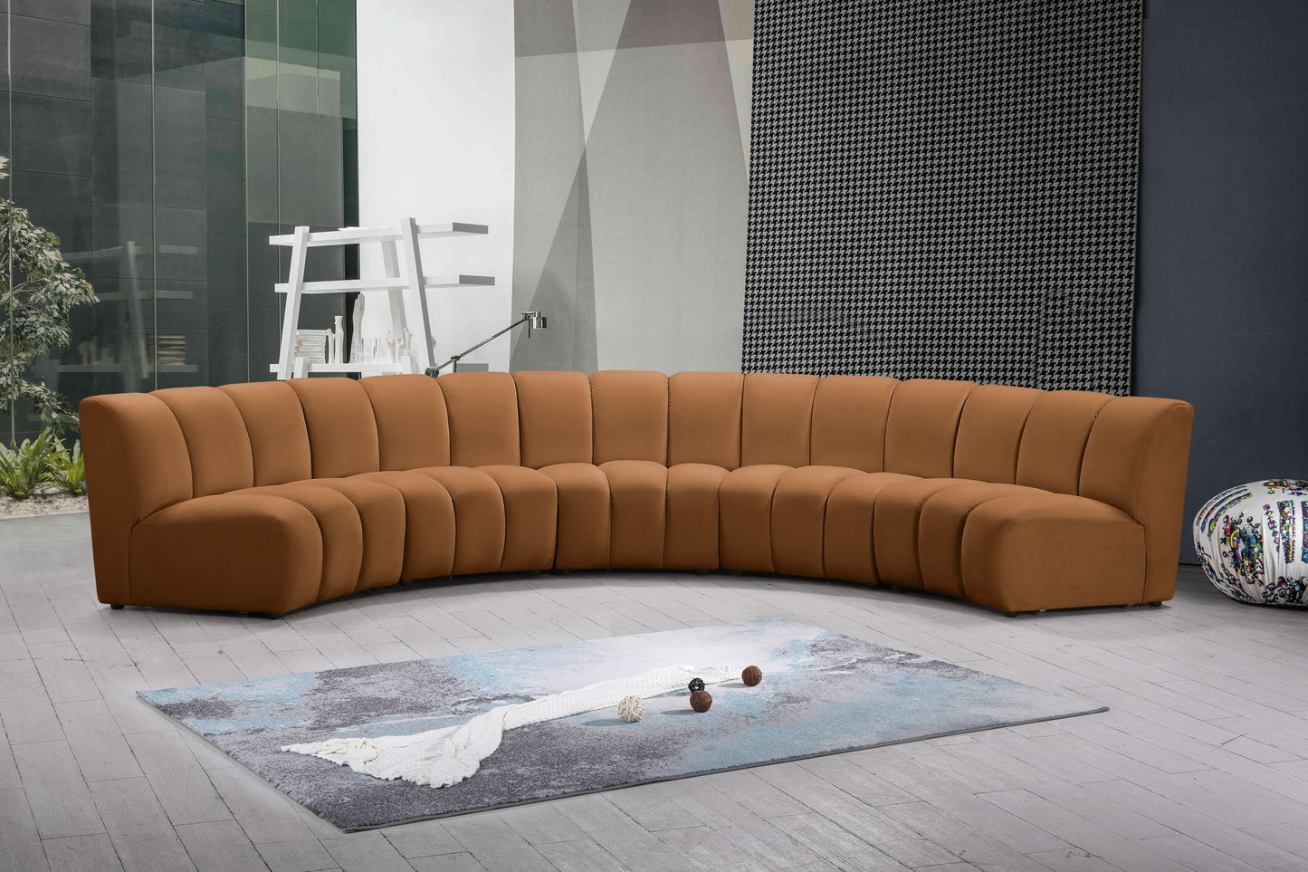 Infinity - 5 Piece Modular Sectional - Saddle