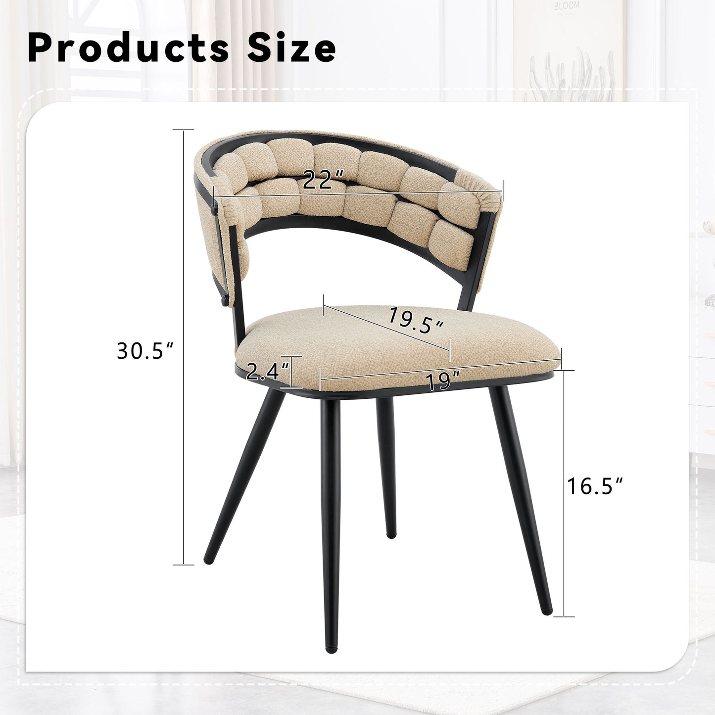 Dining Chairs For Dining Room & Kitchen (Set of 2)