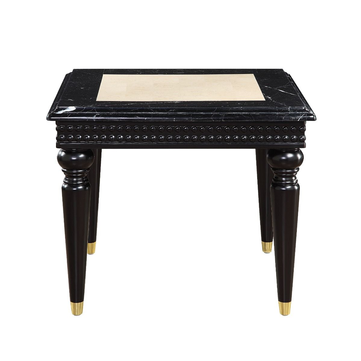Tayden - End Table With Marble Top - Marble Top & Black
