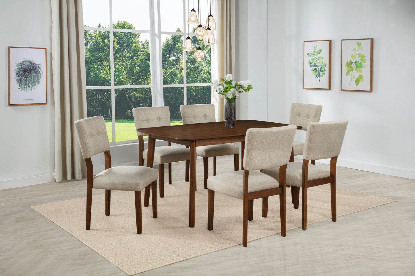 Gregory - Side Chair (Set of 2) - Beige / Brown