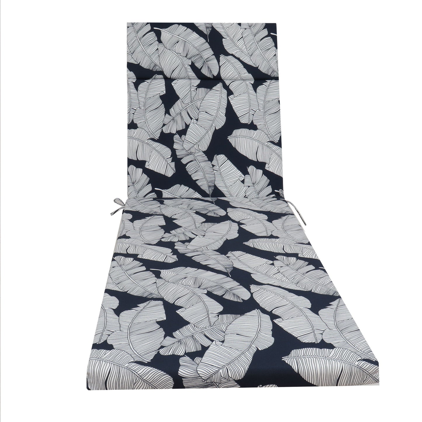 2 Piece Chaise Lounge Chair Cushion Set With Ties