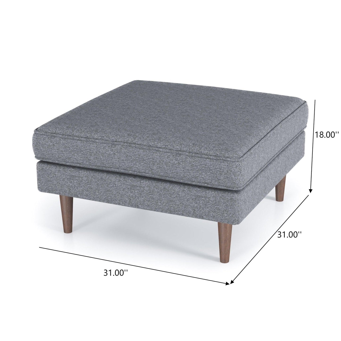 Amber - Square Upholstered Ottoman