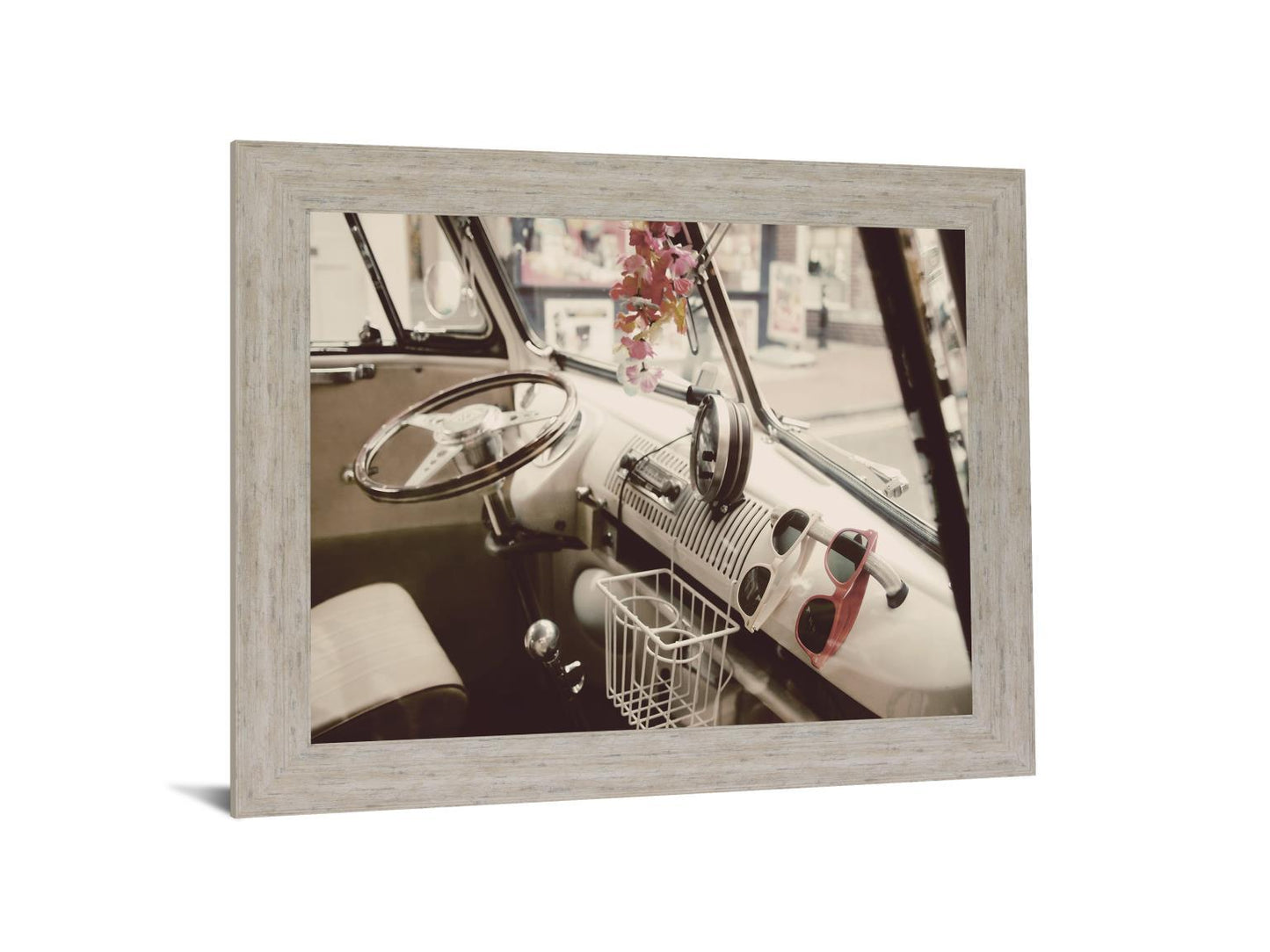 Retro Roadway Charm - 28" x 34" Framed Wall Art