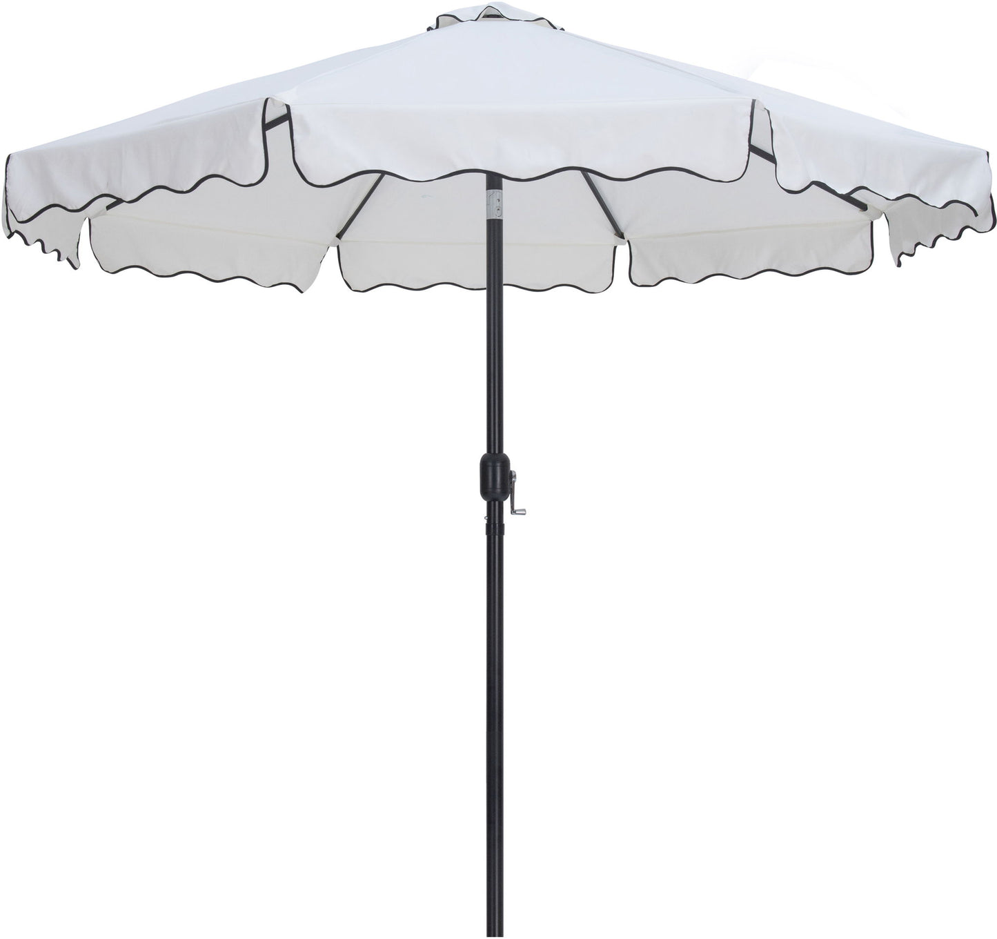 Amalfi - Aluminum Patio Umbrella - Black Base / Black Pole