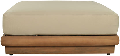 Mirella - Water Resistant Fabric Upholstered Outdoor Patio Modular Ottoman