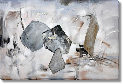 Onyx Drift - 39" x 59" Framed Wall Art