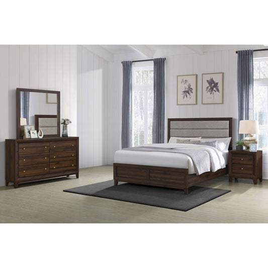 Anza - Queen Bedroom 4 Piece Set - Walnut