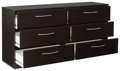 Finch - Six Drawer Dresser - Black