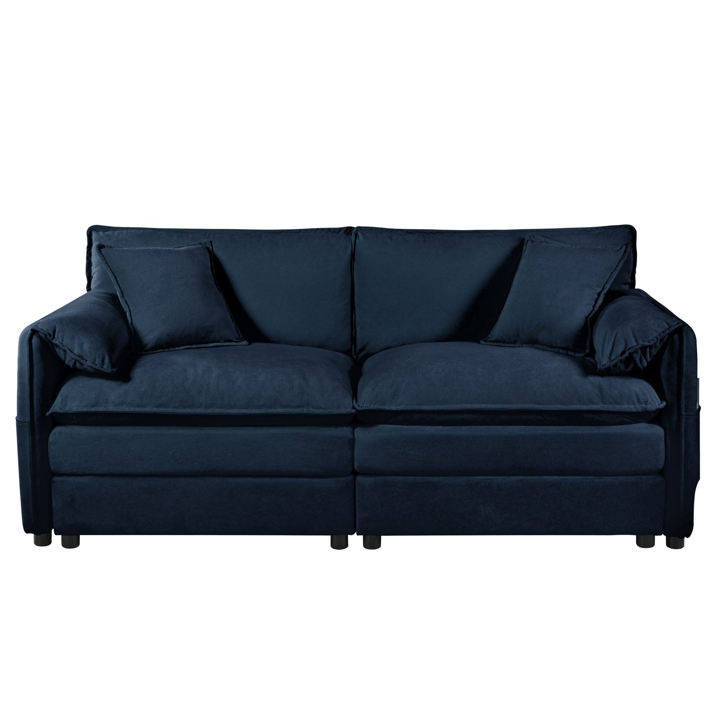Modern Oversized Loveseat Sofa With Deep Seat And Diy Combination