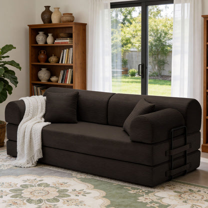 Convertible Sleeper Sofa Bed, Floor Lounge Couch For Living Room