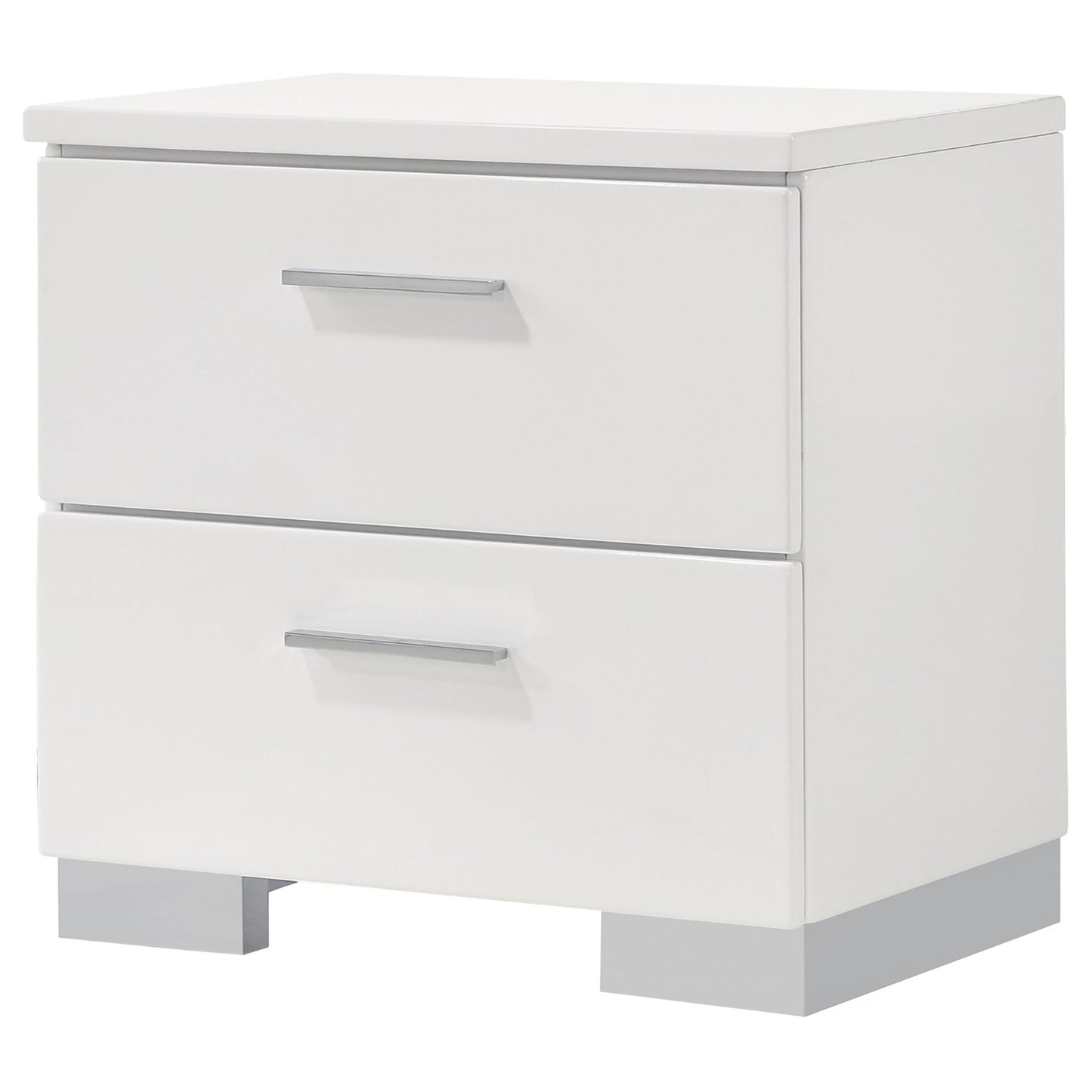 Dulcey - 2 Drawer Nightstand - Gloss White