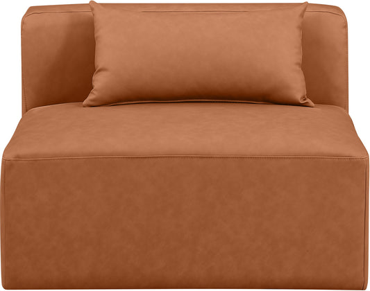 Cube - Armless Chair - Cognac