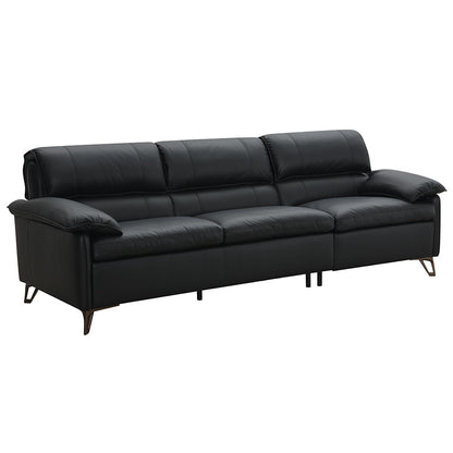Eilene - Sofa - Black Top Grain Leather