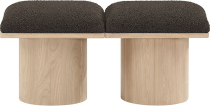 Pavilion - 2 Piece Modular Bench With Natural Base