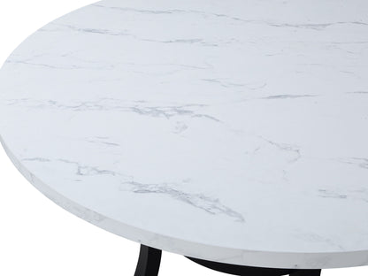 Isla - 5 Piece Dining Room Set - White / Black