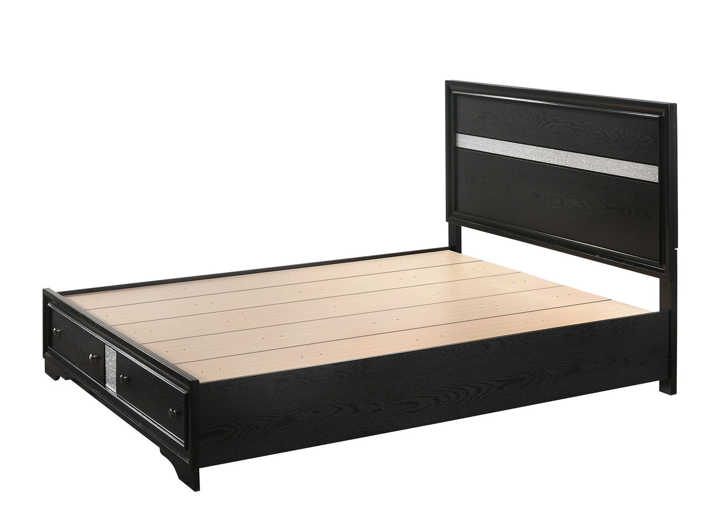 Regata - King 5 Piece Bedroom Set - Black