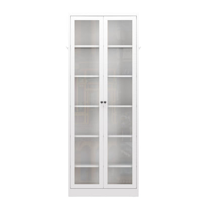 Kitchen Pantry Cabinet With 5 Adjustable Shelves, Freestanding Storage For Kitchen - White