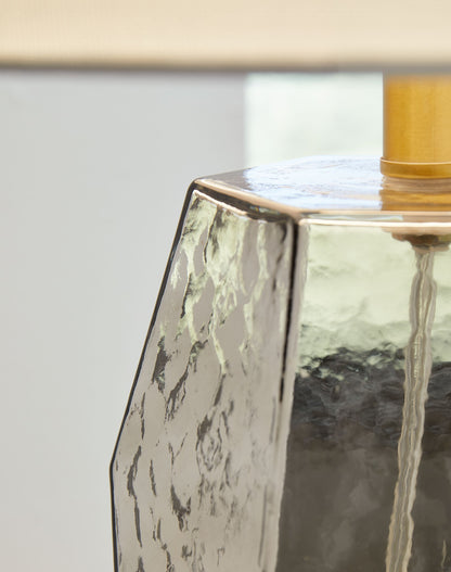 Taylow - Glass Table Lamp  - Gray