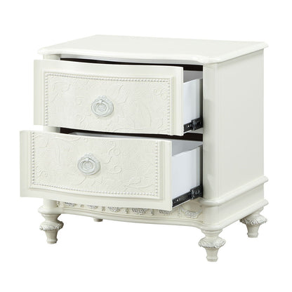 Dorothy - Nightstand With 2 Drawers - Ivory