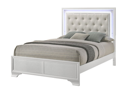 Lyssa - Queen 5 Piece Bedroom Set - Oat / Frost