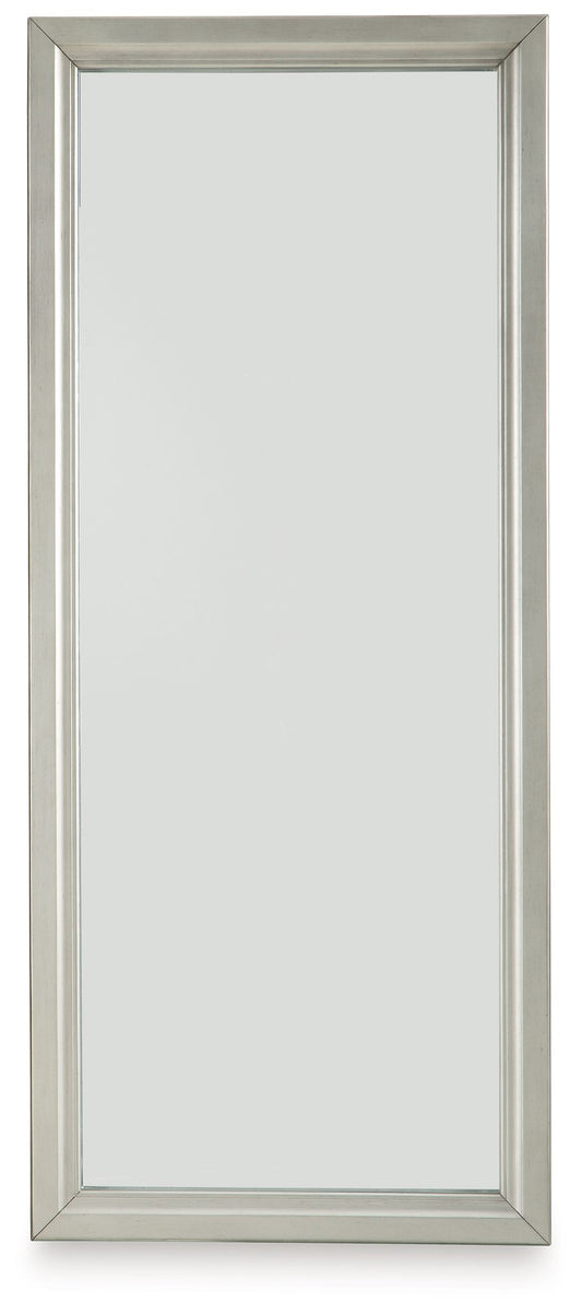 Evesen - Floor Standing Mirror With Storage - Champagne