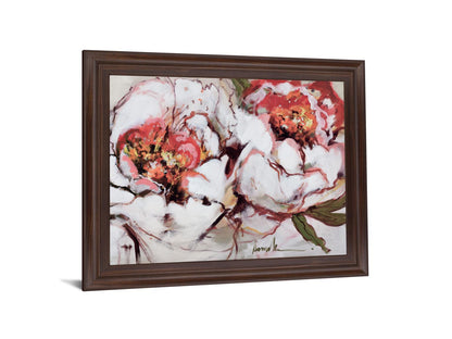 Blushing Petal Burst - 28" x 34" Framed Wall Art