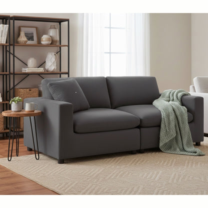 Caylie - Modular 2 Piece Sofa - Charcoal