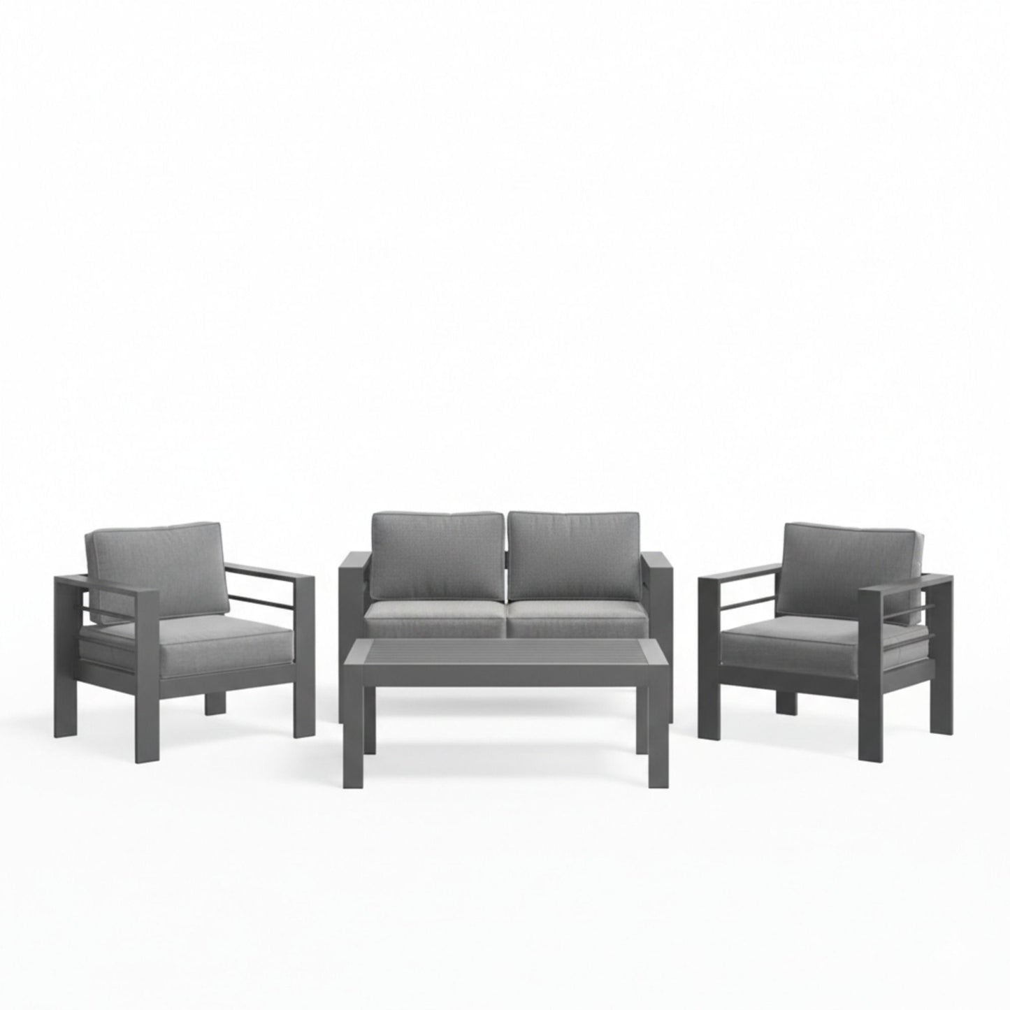 Outdoor Patio Set, All-Weather With Thick Cushions