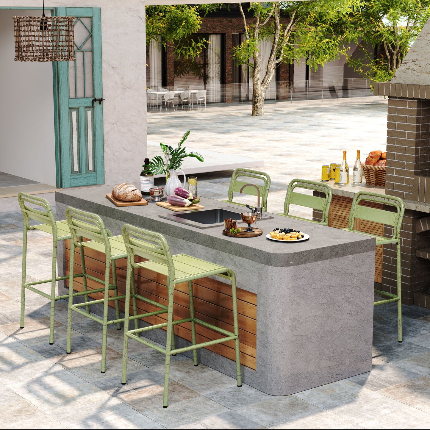 Carmella - Outdoor Barstool