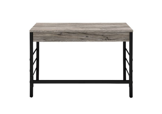 Disho - Writing Desk With USB - Light Weathered Oak & Black