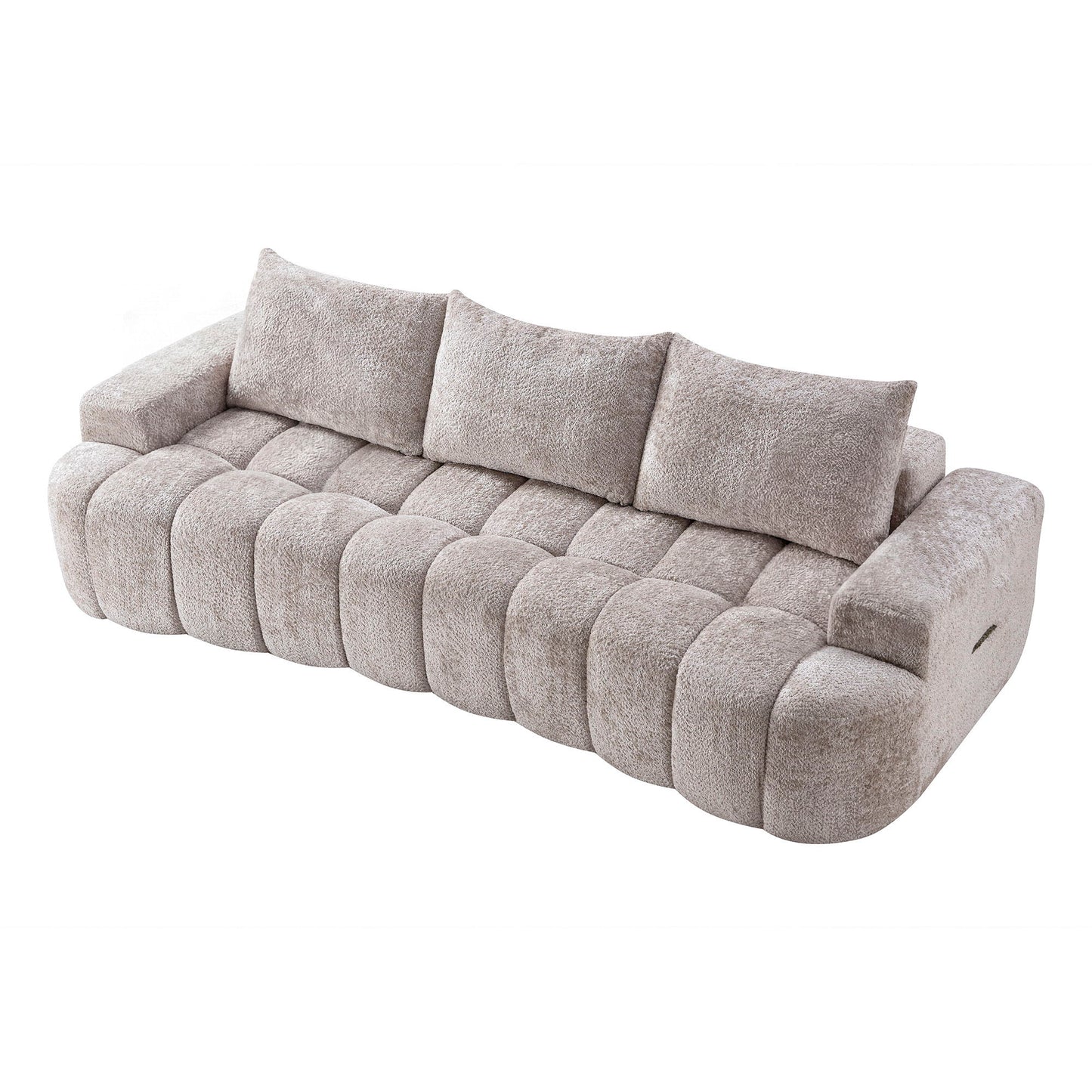 Extra Large Curved Front Compressed Sectional Sofa