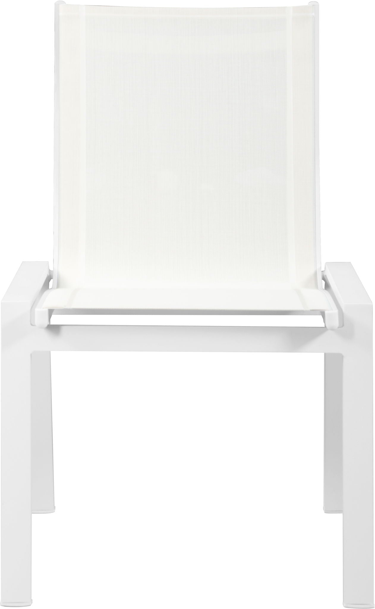 Nizuc - Outdoor Patio Dining Chair With White Frame (Set of 2)
