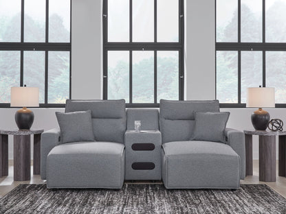 ModMax II - Salt And Pepper - Reclining Sectional