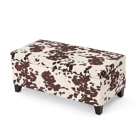 Storage Ottoman - Brown Multi