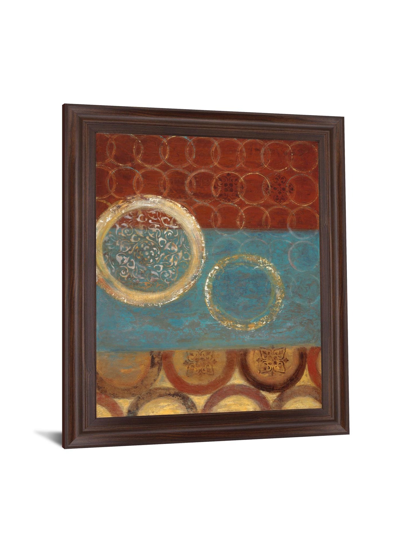 Gold Medallion Mosaic - 28" x 34" Framed Wall Art