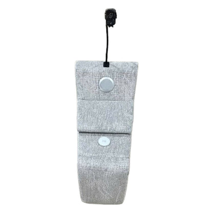 Fullar - Modular Console With Wireless Charger - Light Gary Chenille