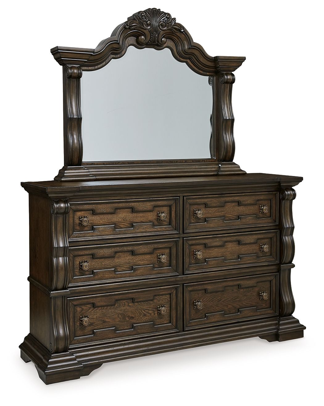 Maylee - Dresser And Mirror - Dark Brown