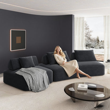Modern Luxury Oversized Modular Sectional Sofa Set