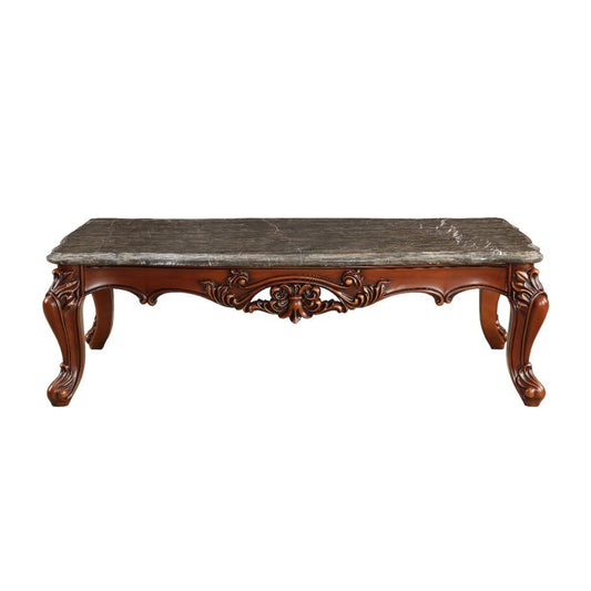 Eustoma - Coffee Table - Marble Top & Walnut