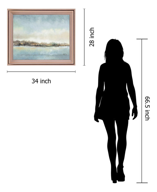 Mist Over Water - 28" x 34" Framed Wall Art