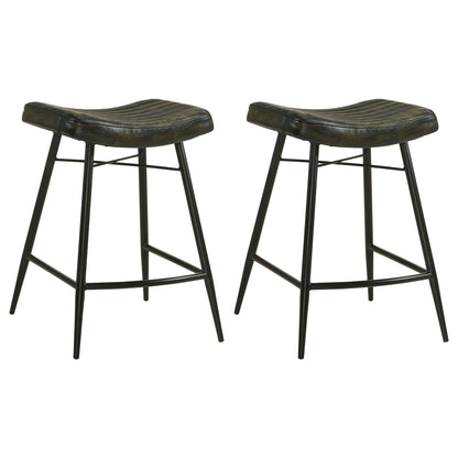 Ridgeway - Upholstered Counter Stool (Set of 2) - Espresso