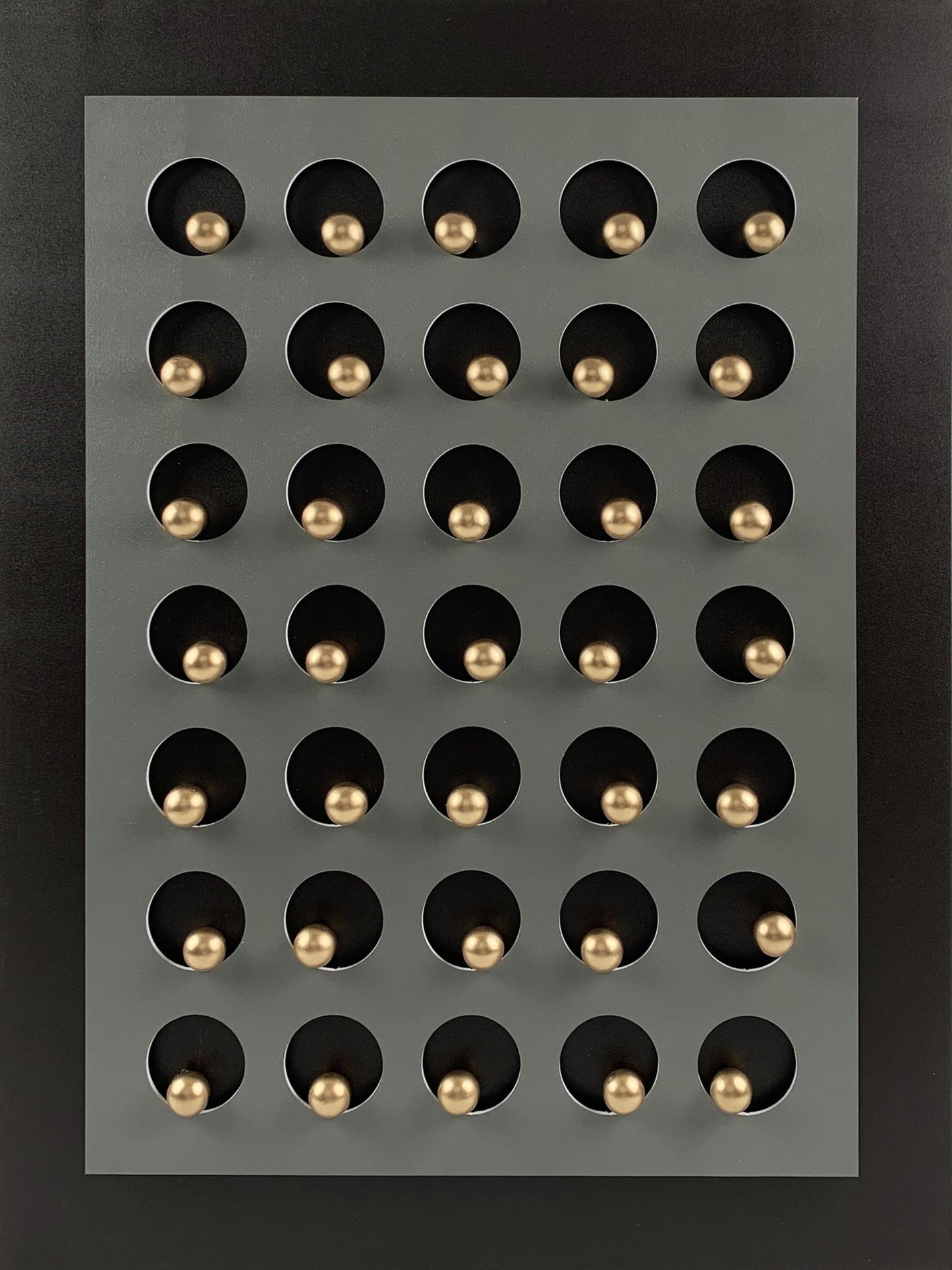 Golden Sphere Matrix - 36" x 48" Framed Wall Art