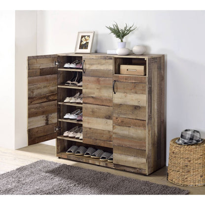 Howia - Shoe Cabinet - Rustic Gray Oak